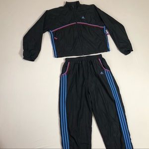 90s ADIDAS WINDBREAKER AND WINDBREAKER PANTS